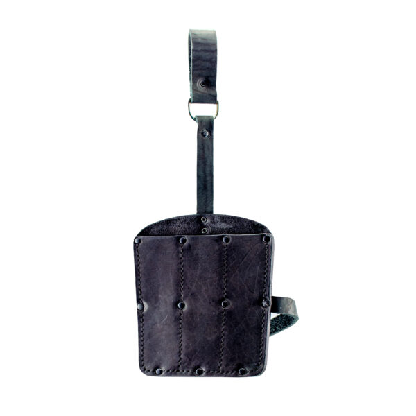 Étui en cuir noir pour couteau de lancer – Fait main, cuir épais, 200 mm, par NozhTop