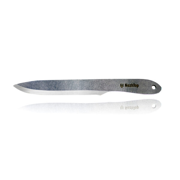 Couteau de lancer Freeknife M2 – 250 mm (9,2 po), 250 g, acier à ressort poli par NozhTop