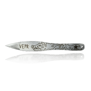 Kunai throwing knife with ring pommel and tapered blade – designed for precision and control