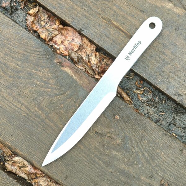 Primus Throwing Knife – Flat-Handled, 9.8in (250mm), Swedish Spring Steel by NozhTop – Image 2