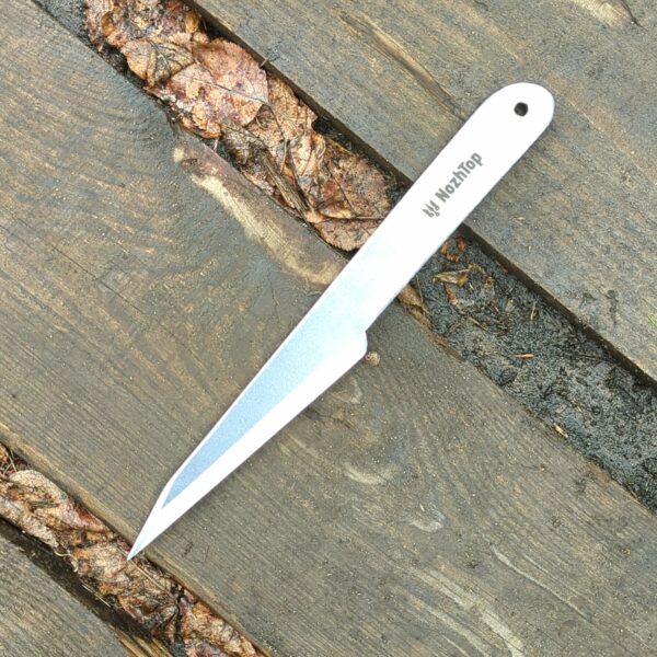 Shrapnel Throwing Knife – 9.8in (250mm), 220g, Swedish Spring Steel, Best for No-Spin & SKANF NozhTop – Image 2