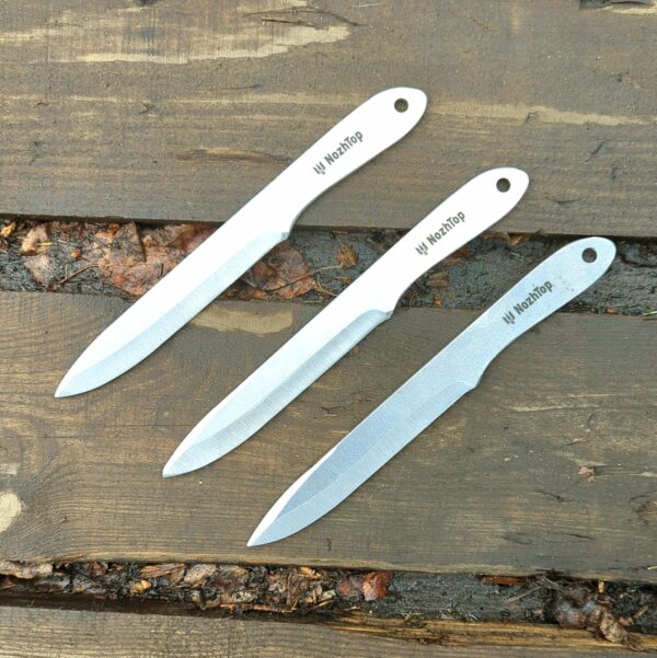 Freeknife M2 Throwing Knife – 250mm (9.2in), 250g, Polished Spring Steel by NozhTop – Image 3