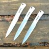 Gift Set: 3 Combat M Throwing Knives + Leather Sheath – Handmade, 250mm by NozhTop - Image 2