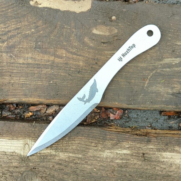 Osetr Throwing Knife – Balanced Design, 9.8in (250mm), Swedish Spring Steel by NozhTop – Image 2