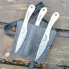 Osetr Set of 3 Throwing Knives – 9.8in (250mm), 260g, Swedish Spring Steel NozhTop - Imagen 2