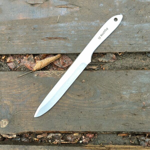 Set of 3 Freeknife M2 Throwing Knives – 9.2in (250mm), 250g, Polished Spring Steel by NozhTop – Image 3
