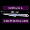 Set of 3 "Shrapnel" Throwing Knives – 9.8in (250mm), 220g, Swedish Spring Steel, No-Spin & SKANF by NozhTop - Imagen 4